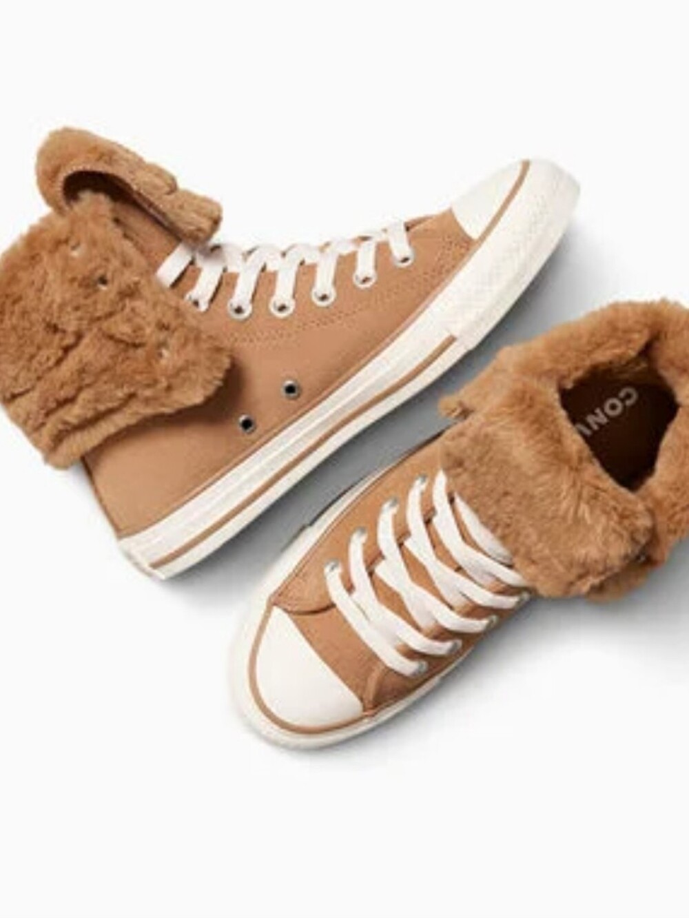 Converse Chuck Taylor All Star Fold Over XHi Faux Fur Sneaker- Incensed/Egret